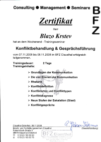 Zertifikat Nr.5